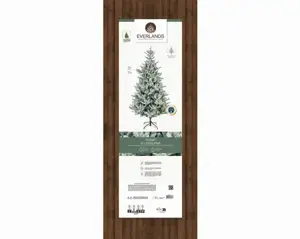 Everlands kunstkerstboom Allison 210cm groen/wit - afbeelding 6