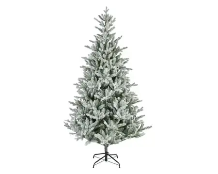 Everlands kunstkerstboom Allison 240cm groen/wit - afbeelding 1