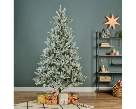 Everlands kunstkerstboom Allison 240cm groen/wit - afbeelding 4