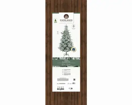 Everlands kunstkerstboom Allison 240cm groen/wit - afbeelding 6