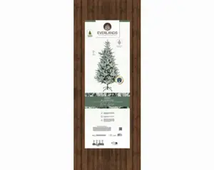 Everlands kunstkerstboom Allison 240cm groen/wit - afbeelding 6