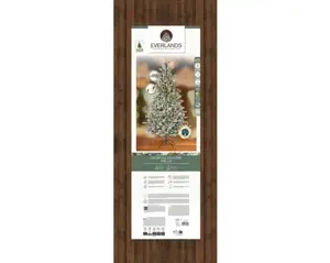 Everlands kunstkerstboom Allison 240cm groen/wit/warm wit - afbeelding 6