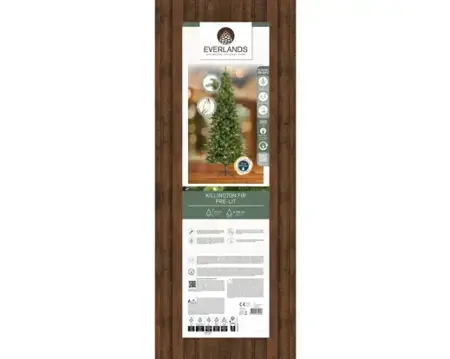 Everlands kunstkerstboom Killington 210cm groen/warm wit - afbeelding 6