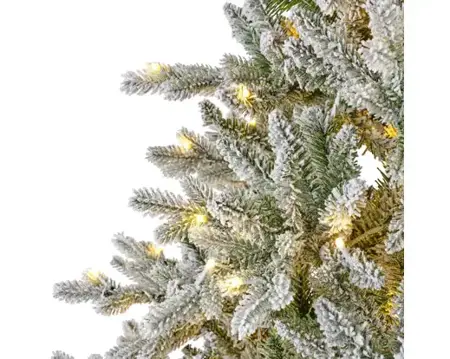 Everlands kunstkerstboom Killington 240cm groen/wit/warm wit - afbeelding 3