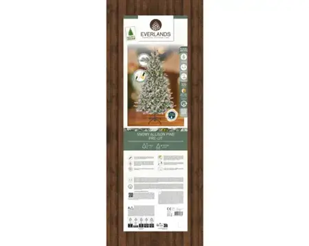 Everlands kunstkerstboom Killington 240cm groen/wit/warm wit - afbeelding 6