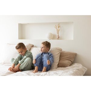 Feetje Wafelpyjama | blue melange | maat 110  - afbeelding 5