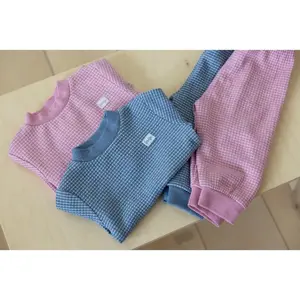 Feetje Wafelpyjama | blue melange | maat 74 - afbeelding 2
