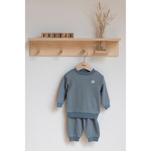 Feetje wafelpyjama | ijs blauw | maat 110 - afbeelding 3