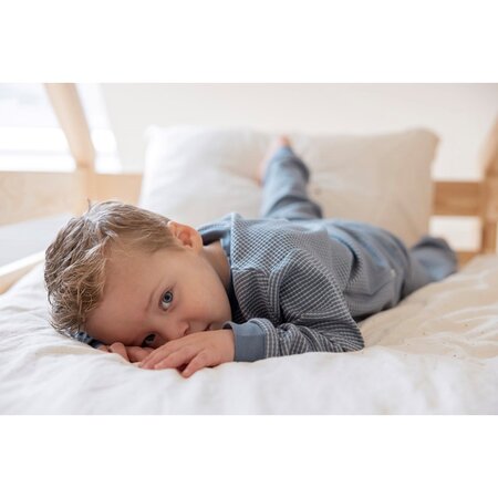 Feetje wafelpyjama | ijs blauw | maat 92 - afbeelding 6