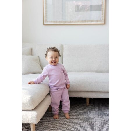 Feetje wafelpyjama | lila | maat 110 - afbeelding 5