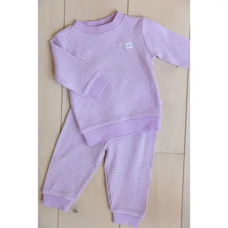 Feetje Wafelpyjama | lila | maat 86 - afbeelding 3