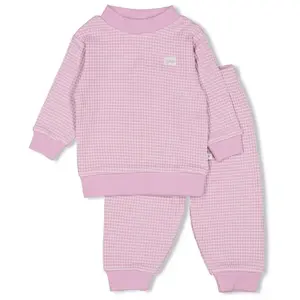 Feetje Wafelpyjama | lila | maat 98 - afbeelding 1