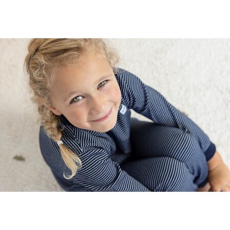 Feetje Wafelpyjama | royal blue | maat 104 - afbeelding 5