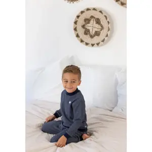 Feetje Wafelpyjama | royal blue | maat 80 - afbeelding 6