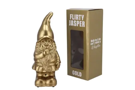 Flirty Jasper Jasper Tuinkabouter met Geluid Goud 