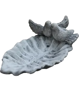 Gedenkbeeld drinkschaal duiven 26x15x12cm