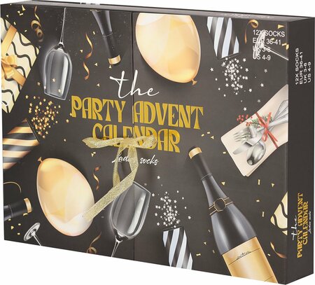 Giftbox advent sokken maat 36/41 12 vakjes - afbeelding 1