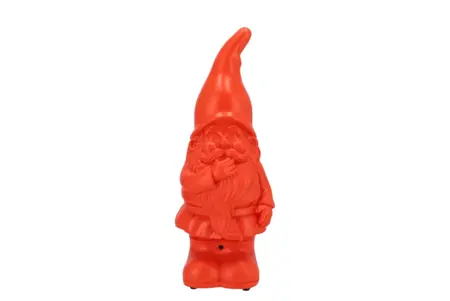 GNOME FLIRTY JASPER ORANGE W SOUND 11X10X27CM