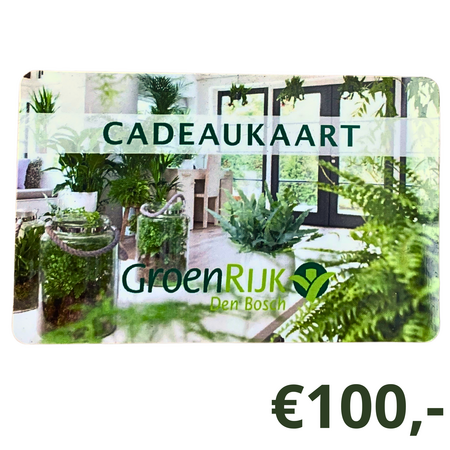 GroenRijk Cadeaubon €100,-