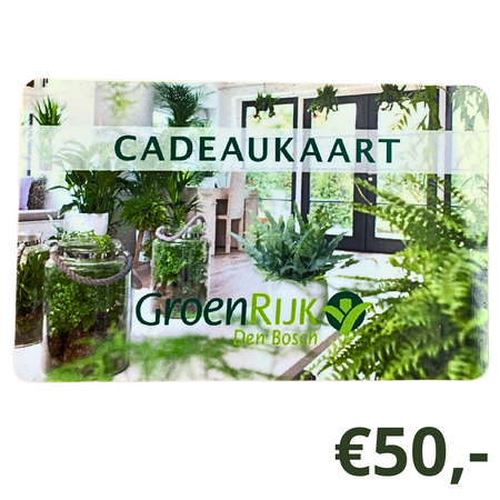 GroenRijk Cadeaubon €50,-