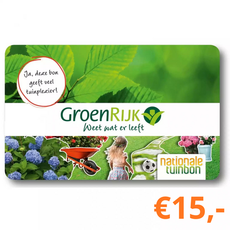 GroenRijk Nationale Tuinbon €15,-