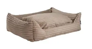 Hondenmand nova teddy/rib 80x60cm beige