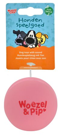 Hondenspeelgoed bal latex pip 7.5cm roze - afbeelding 1