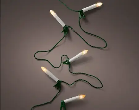 Kaarsverlichting 6m16 lichtjes groen klassiek warm - afbeelding 3
