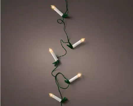 Kaarsverlichting clip 725cm 30 lichten klassiek warm - afbeelding 3