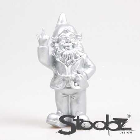 Kabouter 2 fck you h20cm zilver