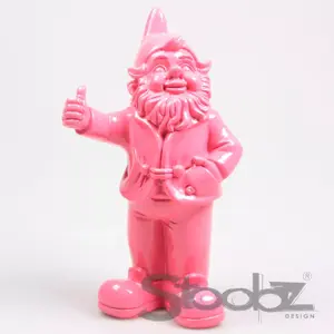 Kabouter duim hoog h31cm fuchsia