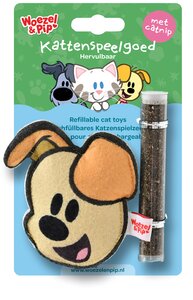 Kattenspeelgoed pip+catnip vulbaar 10cm