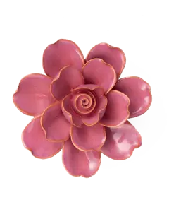 Keramiek Wandbloem Blush Pink Tahitian Gardenia