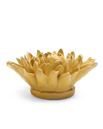 Keramiek Wandbloem Buttercup Yellow Chrysanthemum - afbeelding 2
