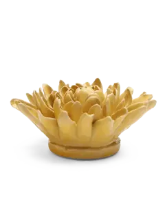 Keramiek Wandbloem Buttercup Yellow Chrysanthemum - afbeelding 2