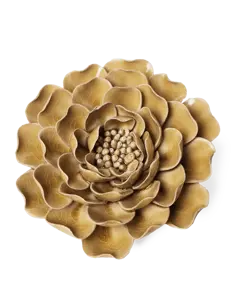 Keramiek Wandbloem Caramel Charm Pioenroos