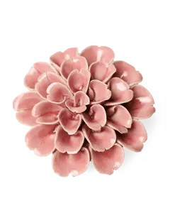 Keramiek Wandbloem Champagne Pink Hydrangea - afbeelding 1