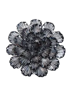 Keramiek Wandbloem Donkerblauwe Dahlia