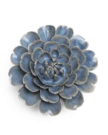 Keramiek Wandbloem Fancy Blue Fiesta Marigold