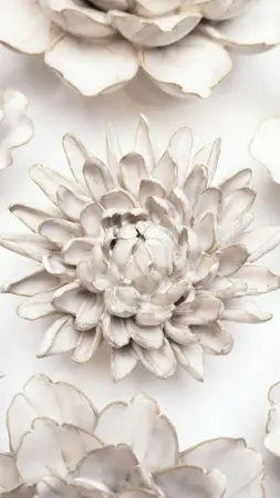 Wandbloem Ivoor Chrysant 