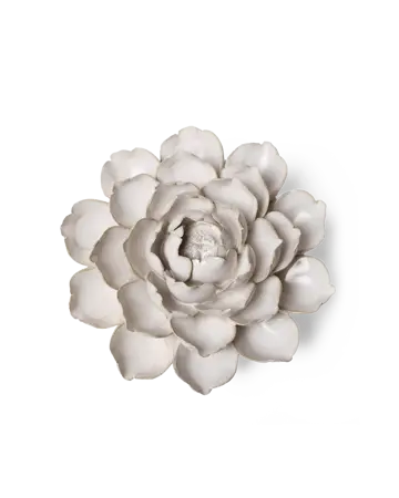 Keramiek Wandbloem Ivoor Empire Cabbage Flower