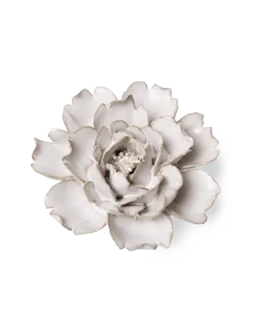 Keramiek Wandbloem Ivoor Roos