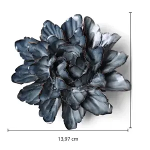 Keramiek Wandbloem Navy Sorbet Peony - afbeelding 4