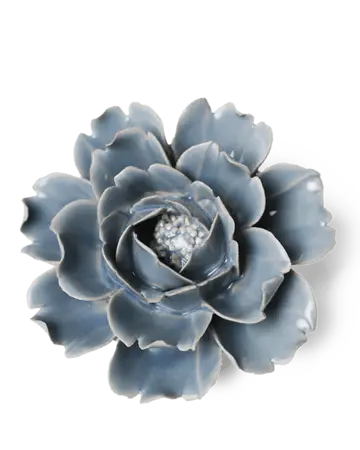 Keramiek Wandbloem Pastel Blauwe Roos