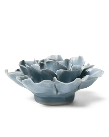 Keramiek Wandbloem Pastel Blue Rose - afbeelding 2