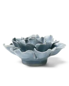 Keramiek Wandbloem Pastel Blue Rose - afbeelding 2
