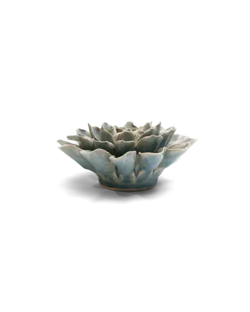 Keramiek Wandbloem Powder Blue Aphrodite Dahlia