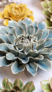 Powder Blue Aphrodite Dahlia