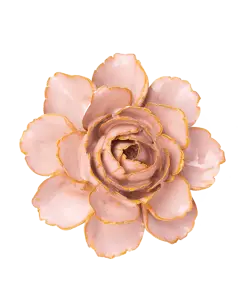 Keramiek Wandbloem Rose Pink Camellia