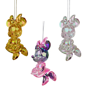 Kerstbal Pakket acryl Minnie - 3 stuks